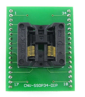 CNV TSSOP34 to DIP34 socket 34 pin chip adapter SSOP34 socket